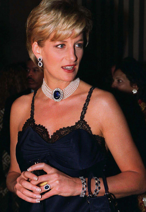 Get inspired by Princess Diana love for chokers. Check out her full collection: